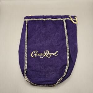 CROWN ROYAL PURPLE BAG 9" WITH DRAW STRING